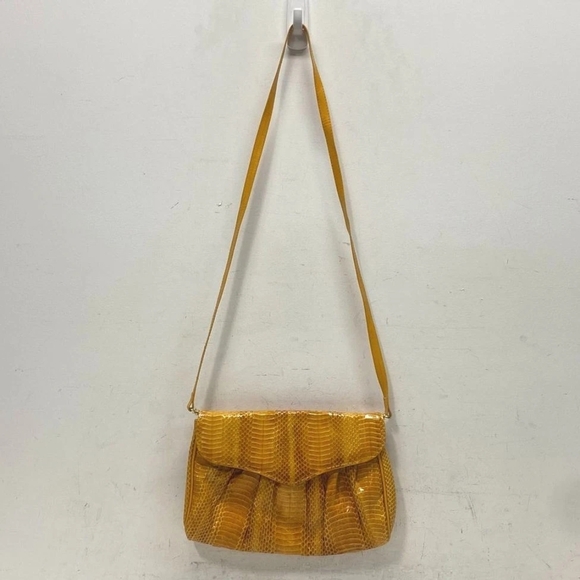 J.Renee Handbags - Yellow Snakeskin Pattern Shoulder Bag J Renee Shoulder Bag